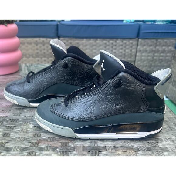 Air Jordan Other - Nike Air Jordan Dub Zero Retro Black Laser Etched Youth 5Y